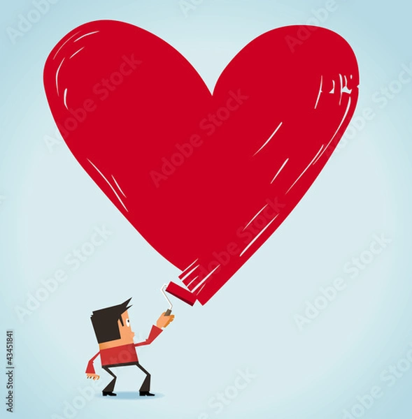 Fototapeta Love on work