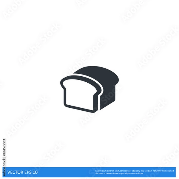 Obraz bread Icon Vector illustration simple design element