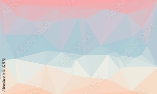 Fototapeta pastel background with abstract polygonal pattern