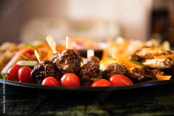 Fototapeta Game day meat platter
