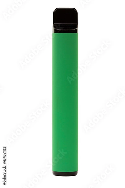 Fototapeta E-cigarettes on a white insulated background. Vape, disposable devices