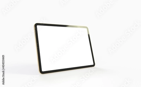 Fototapeta Tablet 3d computer with blank screen