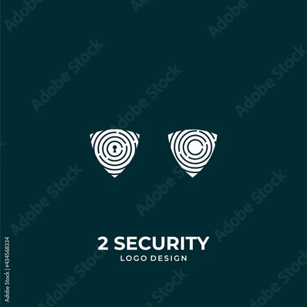 Fototapeta A modern, unique and sophisticated logo about security or shield.
EPS 10, Vector.