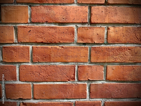 Obraz Hintergrund Wand Backstein rot Vignette