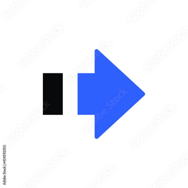 Obraz Right arrow icon design