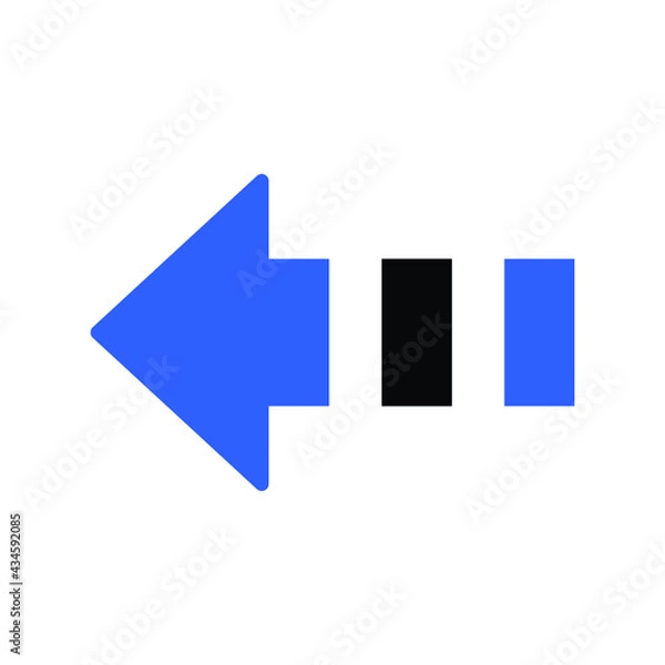 Obraz left arrow icon design