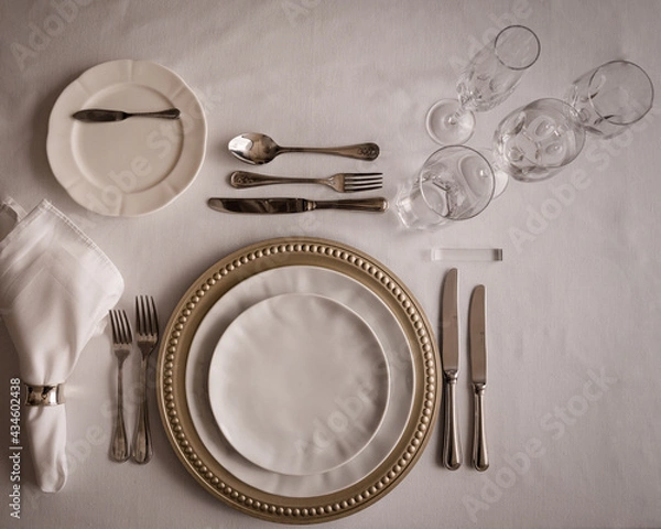 Obraz Mesa posta - Jantar completo