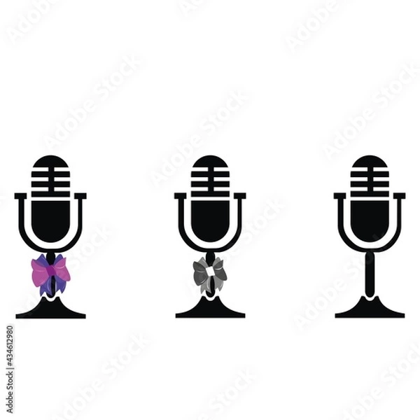 Obraz microphone icon.vector sign sound recording