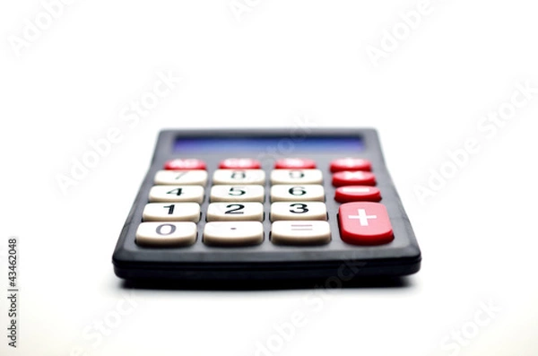 Fototapeta 電卓　黒　白バック