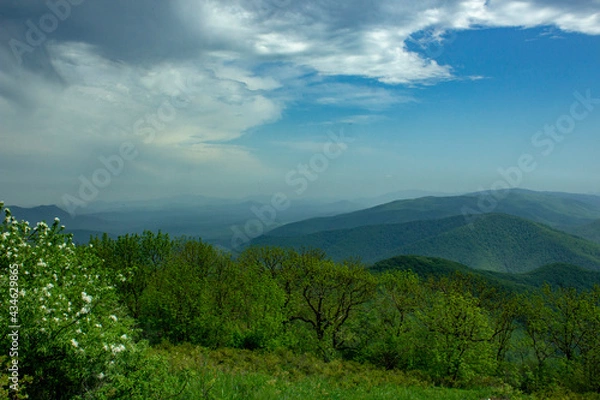 Fototapeta landscape with clouds