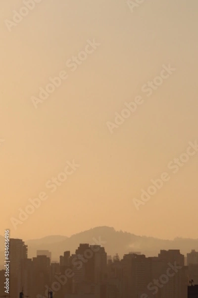 Obraz sunset over city