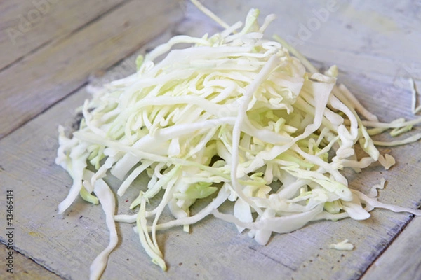 Obraz Weißkohl auf Holzteller