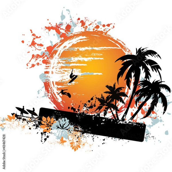 Obraz summer illustration