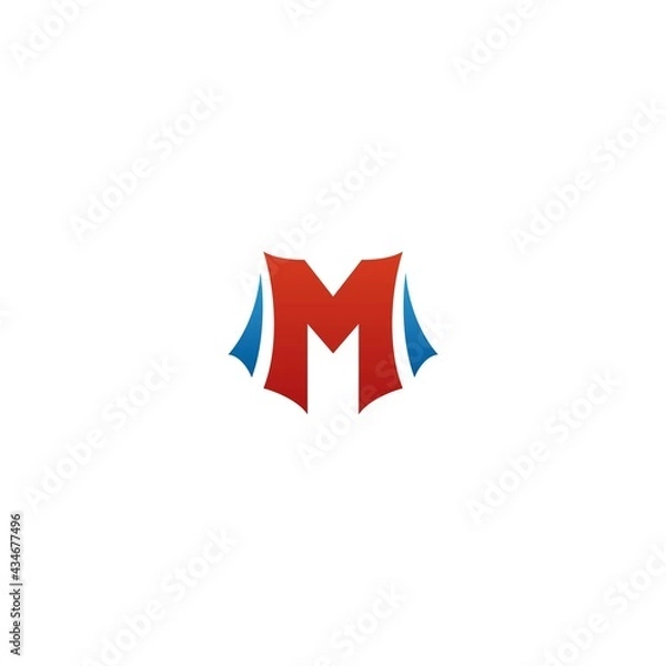 Fototapeta initial m logo design icon inspiration