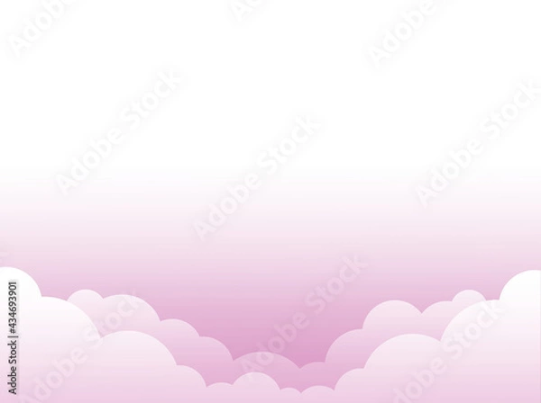 Fototapeta 背景素材　空　風景　雲なし　ピンク