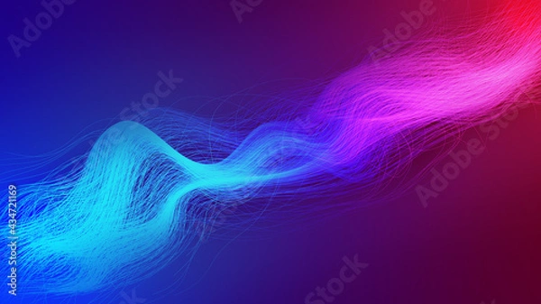 Obraz Multi colored abstract wave background