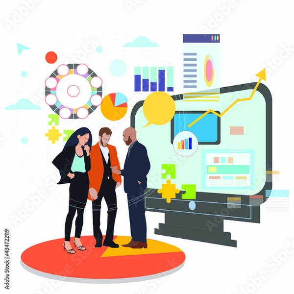 Obraz business people in a meeting