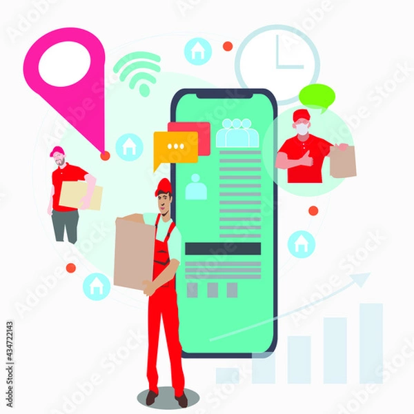 Obraz social network concept