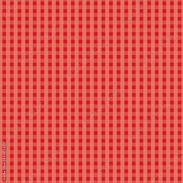 Fototapeta Little red squares vector seamless repeat pattern print background
