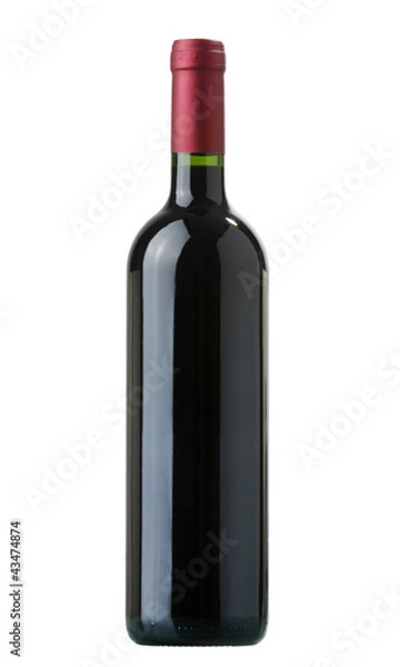 Fototapeta red vine bottle