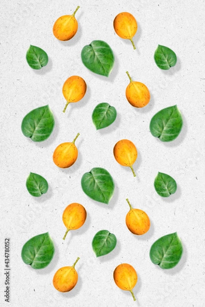 Obraz Passion fruit and leaf