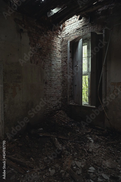 Obraz opuszczone miejsce, ruiny zamku