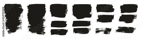 Fototapeta Flat Calligraphy Paint Brush Regular Short Background High Detail Abstract Vector Background Extra Set 