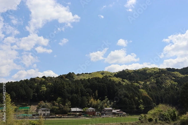 Fototapeta 青空を背景にしたの本の美しい風景