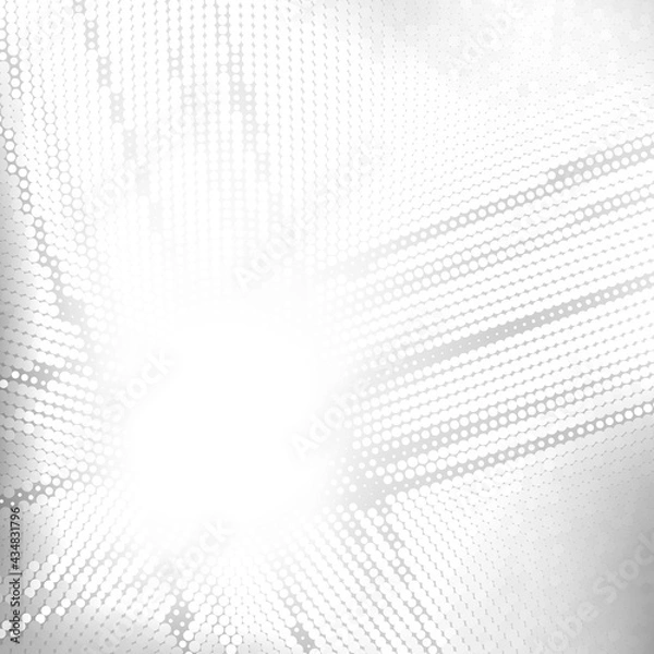 Fototapeta Light grey dotted background. Minimal vector pattern