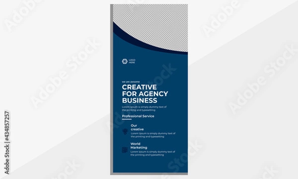 Obraz Business Rack Card Design.