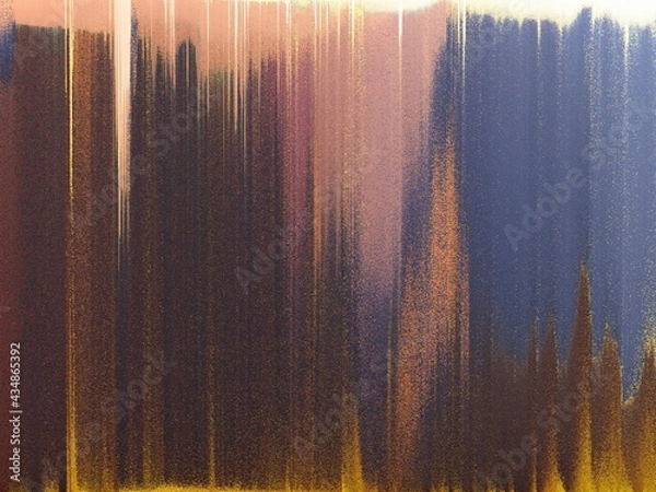 Fototapeta Modern background with dead pixel and bug, glitch and error signal. Optical distortion, overlapping geometric. It can be used for web design, printed products and visualization of music.