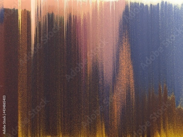 Obraz Modern background with dead pixel and bug, glitch and error signal. Optical distortion, overlapping geometric. It can be used for web design, printed products and visualization of music.
