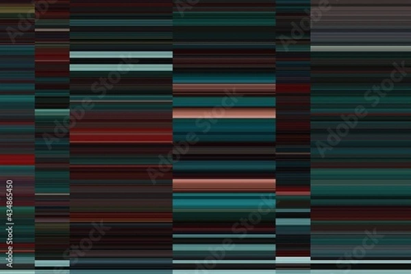 Fototapeta Modern background with dead pixel and bug, glitch and error signal. Optical distortion, overlapping geometric. It can be used for web design, printed products and visualization of music.