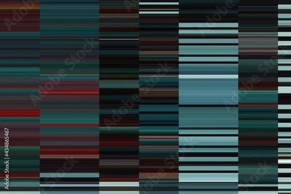 Obraz Modern background with dead pixel and bug, glitch and error signal. Optical distortion, overlapping geometric. It can be used for web design, printed products and visualization of music.