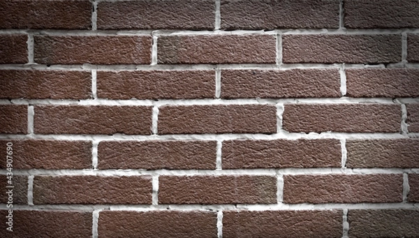 Fototapeta close up brick wall, selective focus. Background