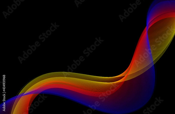 Obraz abstract colorful wave background