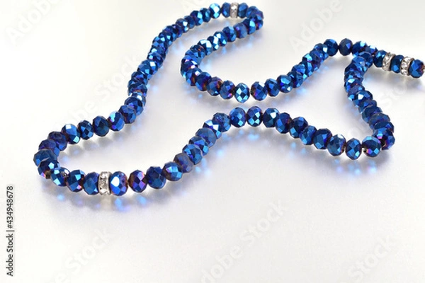 Obraz Blue beads made religious Tasbeh