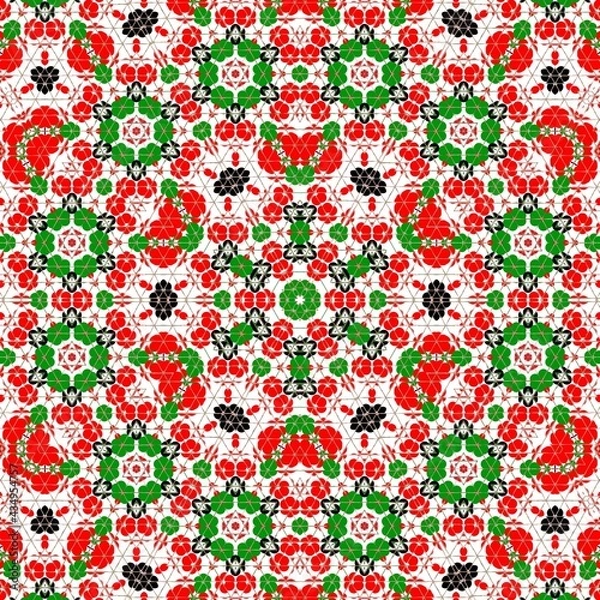 Fototapeta The ornamental design for the background and interior fashion