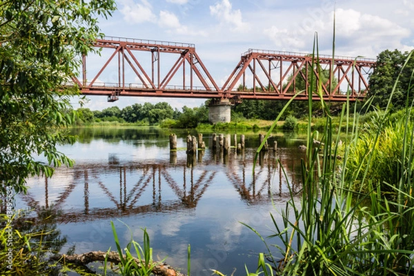 Obraz Мост над рекой