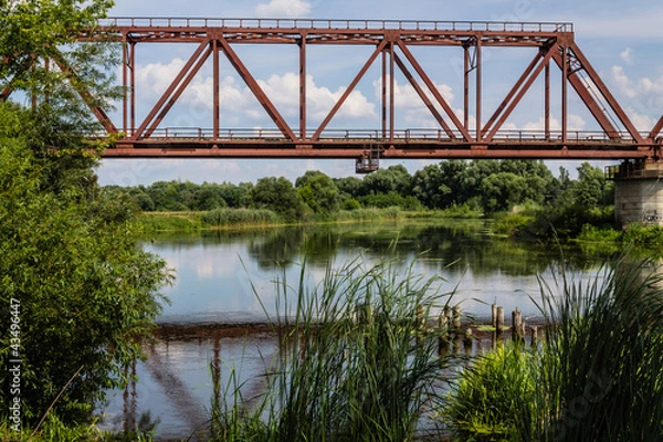 Obraz Мост над рекой