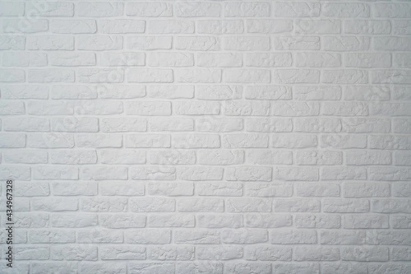 Obraz biała ceglana ściana