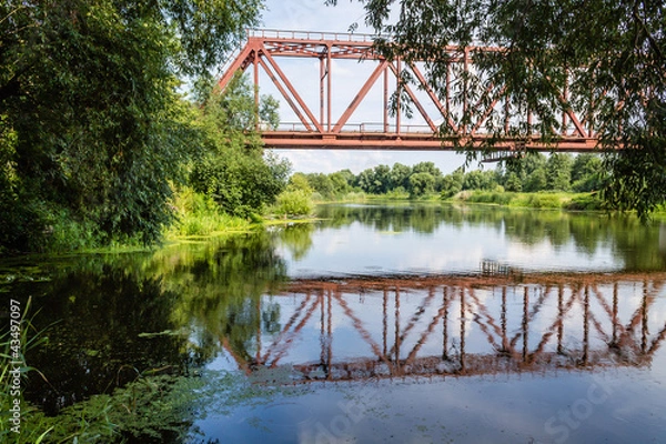 Obraz Мост над рекой