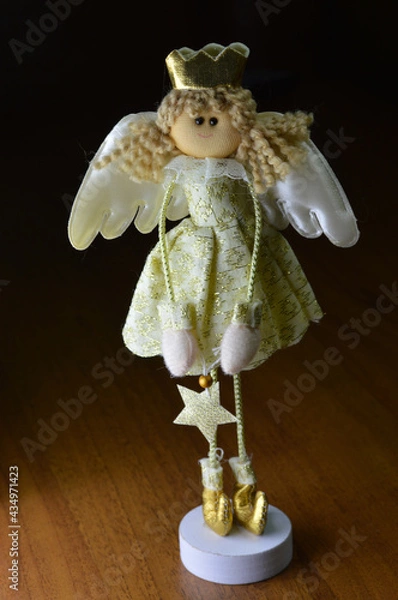 Obraz angel on a black