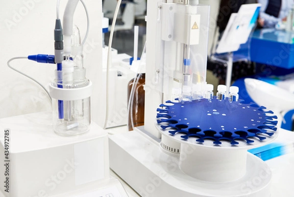 Fototapeta Oven autosampler and coulometric titrator