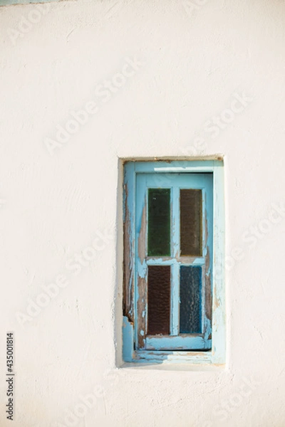 Fototapeta old window on a wall