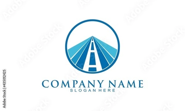 Obraz Road creative illustraiton elegant logo