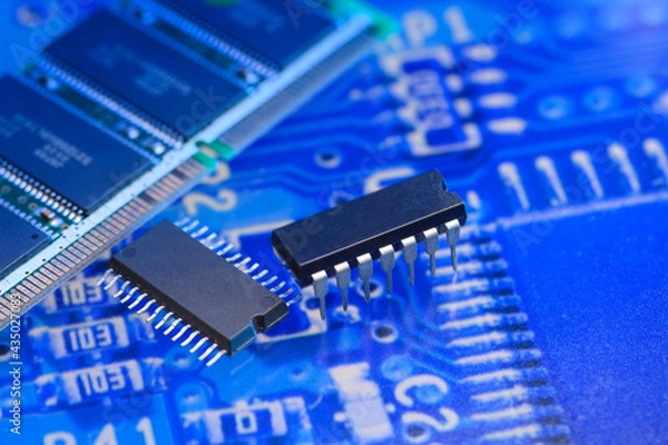 Obraz 半導体を使用した集積回路のイメージ