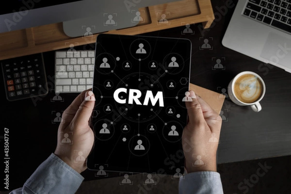 Fototapeta Business Customer CRM Management Analysis Service Concept management