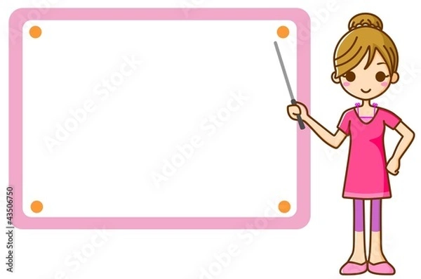 Fototapeta 女性　フレーム