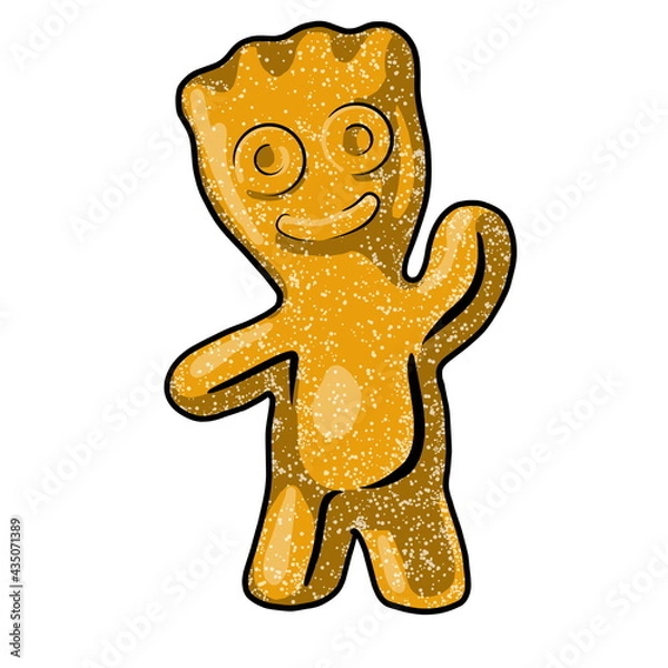 Obraz Orange sour gummy bear